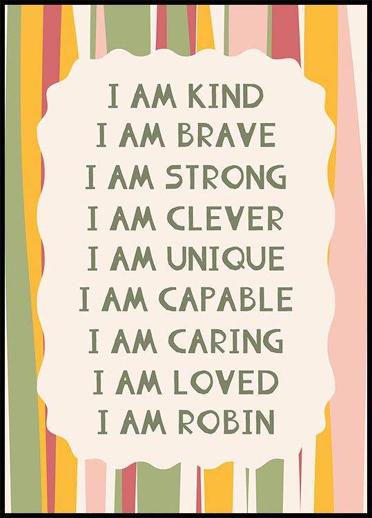 C Personalized Print Poster
