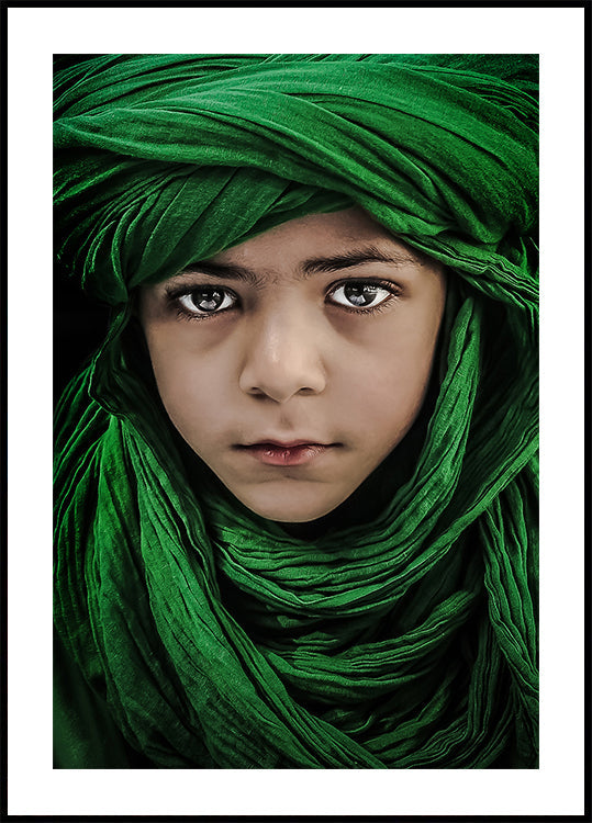 Green Boy Poster