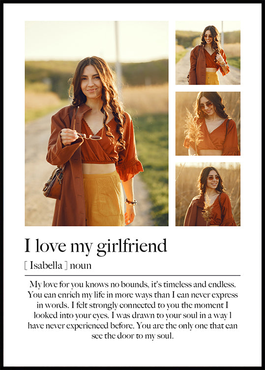 Romantic Photo Collage Poster