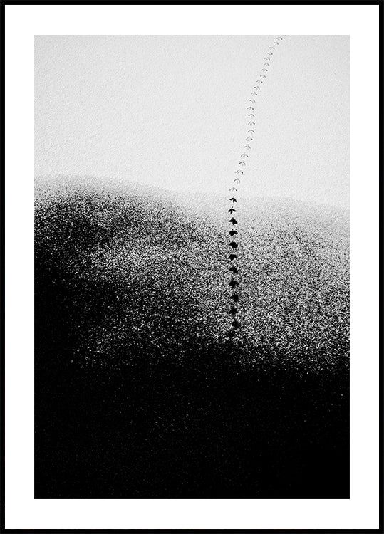 Footsteps in the snow Poster