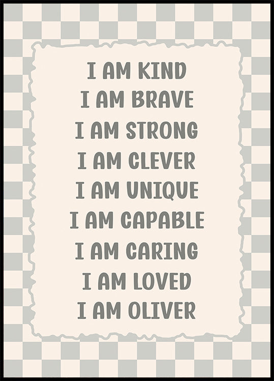 C Personalized Print Poster