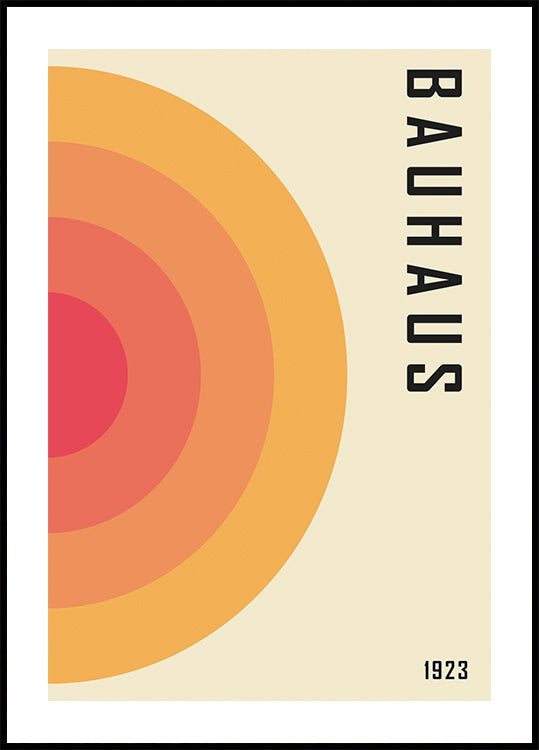 Bauhaus 1923, Geometric Abstract Poster
