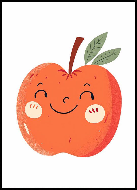 Smiling Apple Poster