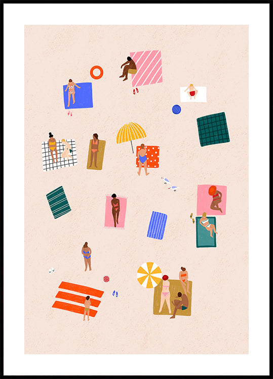 Beach Towel Harmony Poster