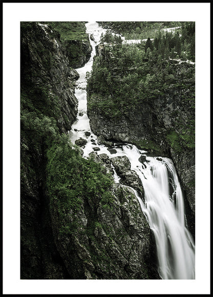 Waterfall Vøringfossen Poster