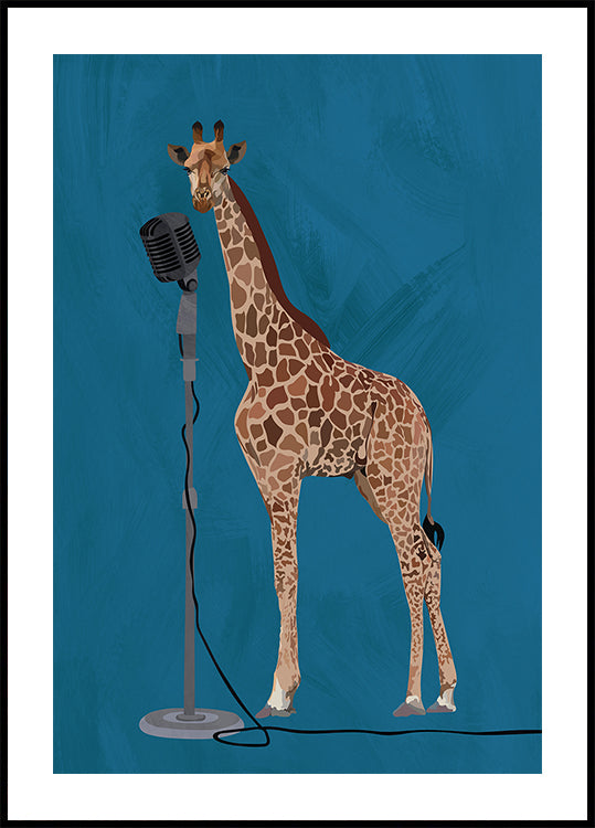 Giraffe Jam Session Poster