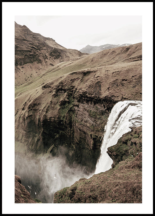 Skogafoss Waterfall Poster