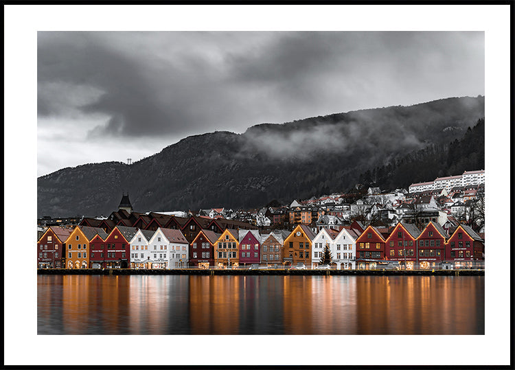 View of Bryggen, Norway Poster