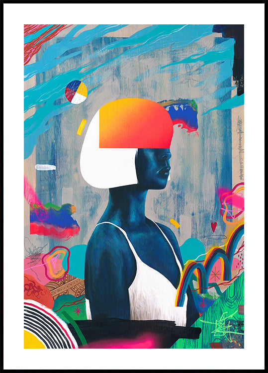 Blue Girl Poster