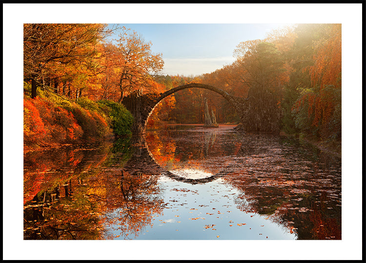 Autumn lake Poster