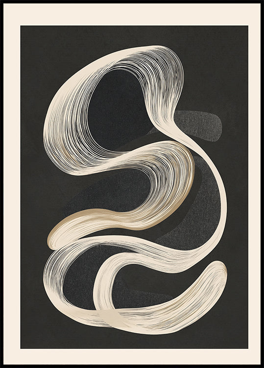 Abstract Line Movement Poster