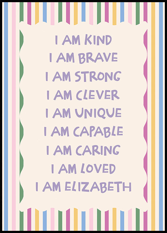 C Personalized Print Poster