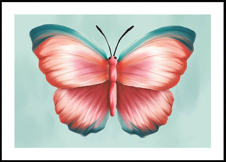 Pastel Butterfly Poster