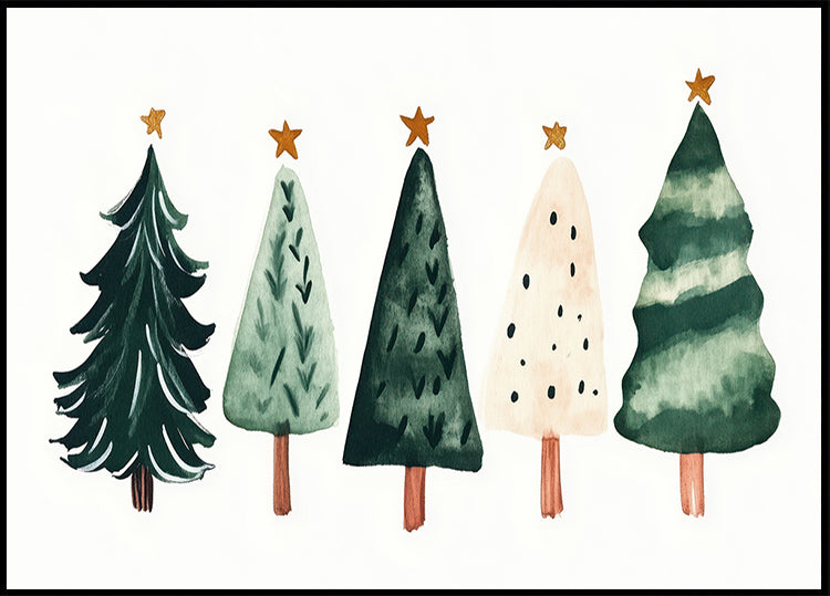 Whimsical Pines Poster