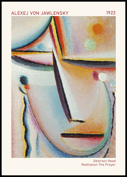 Abstract Head, Meditation The Prayer, Alexej Von Jawlensky 1922 Poster