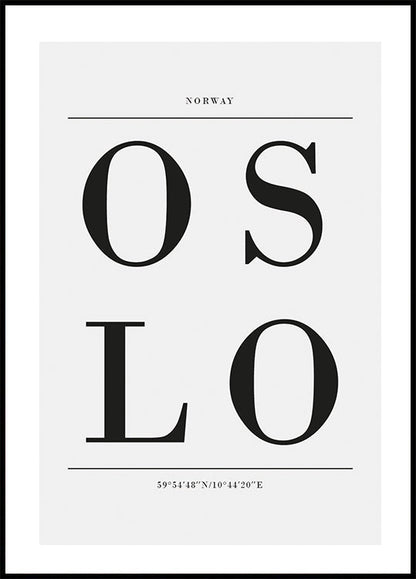 Oslo Poster