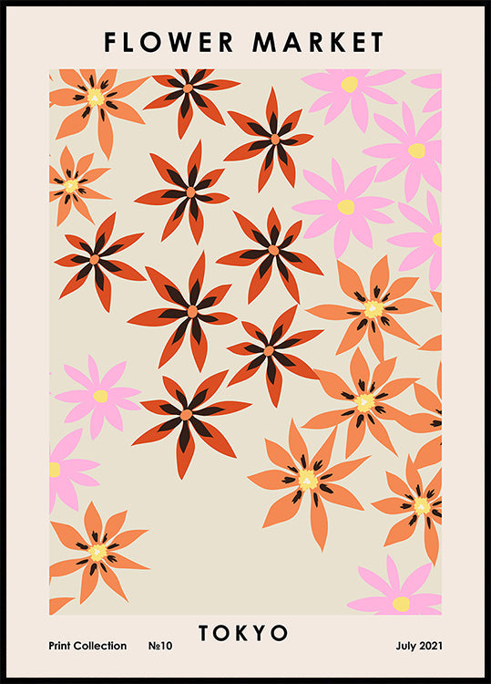 Flower Market Tokyo  Poster