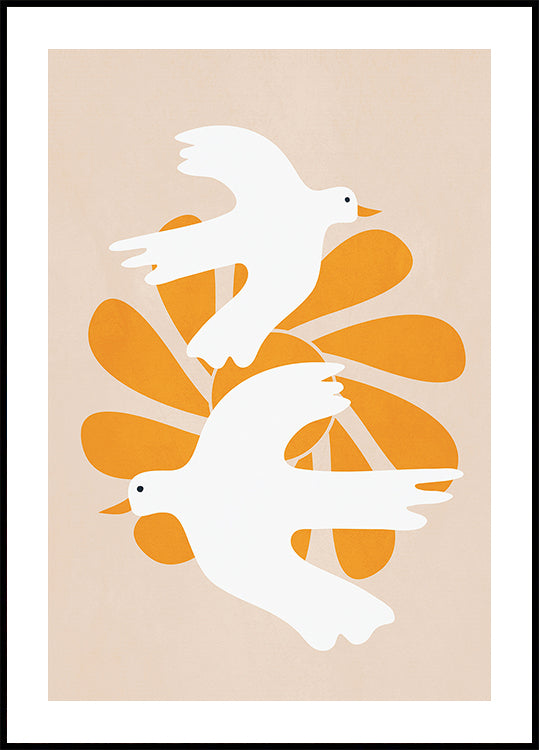 Abstract Flight Poster