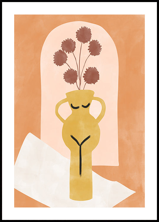 Stylized Vase Resembling A Female Form