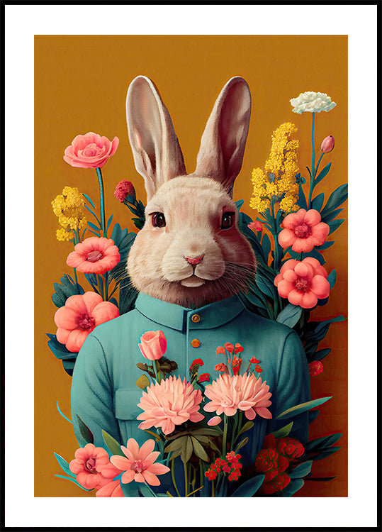 Bunny in Bloom Poster