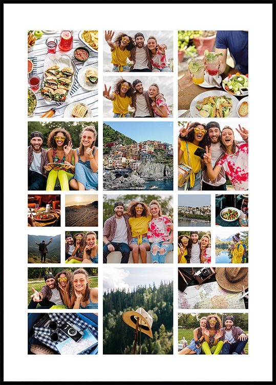 21 Photo Collage Personal Poster