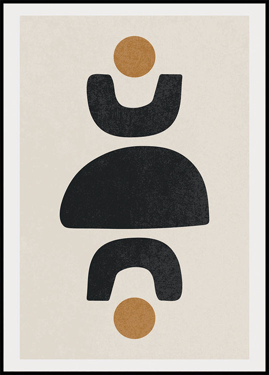 Abstract Forms Balance, Geometric Poster