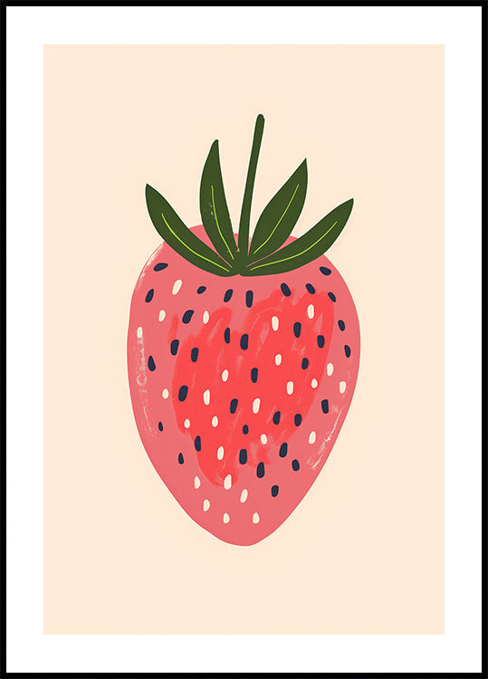 Big Happy Strawberry Poster