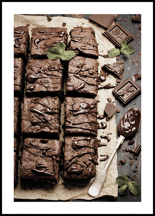 Decadent Chocolate Brownies Poster