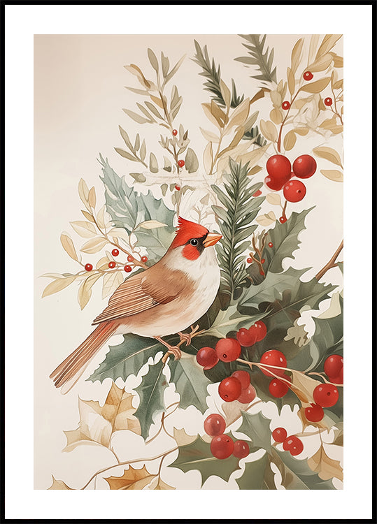 Christmas Bird Poster