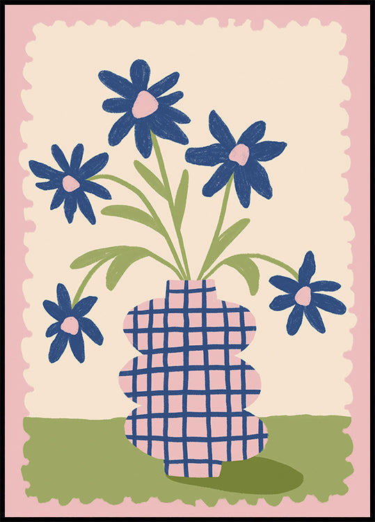 Cute Flowers in a Vase Poster