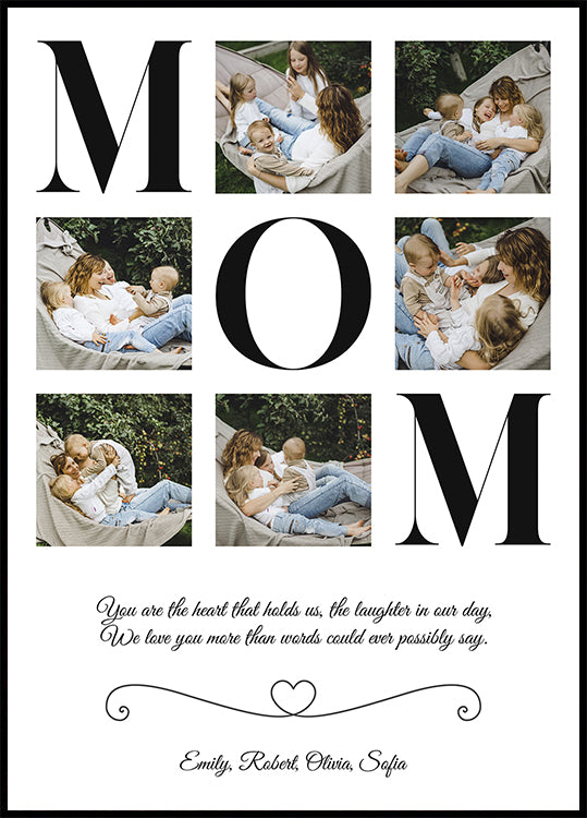 Mom Photo Collage Personalized Poster