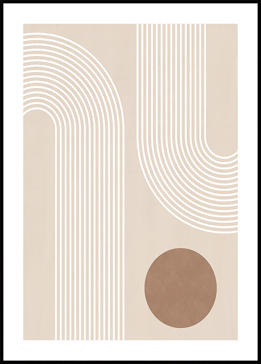 Beige Arc Poster