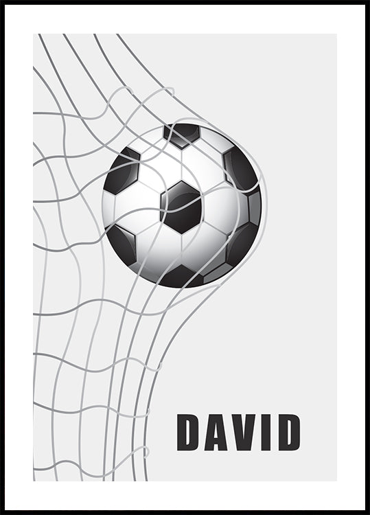 Football, Personalized Name Print Poster