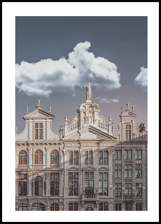 Buildings in Brussels Poster