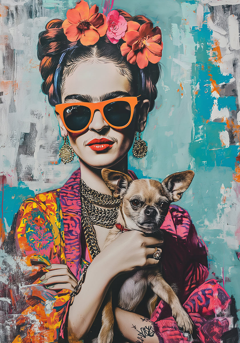 Frida Chihuahua Poster