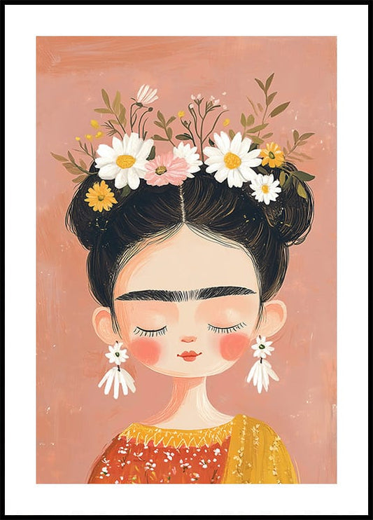 Frida Kahlo Artistic Painting Poster