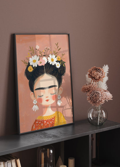 Frida Kahlo Artistic Painting Poster