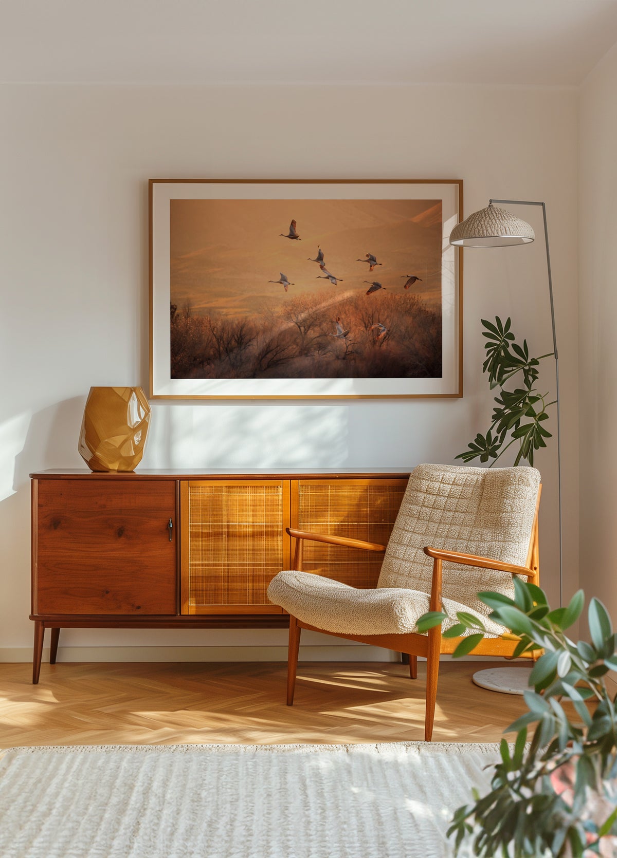 Golden Hour Cranes