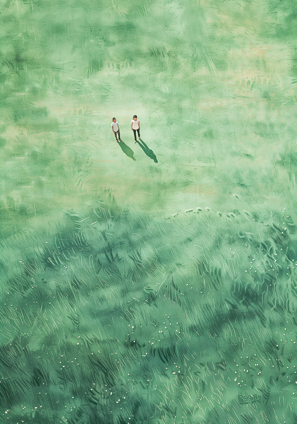 Green Grass Fields Poster