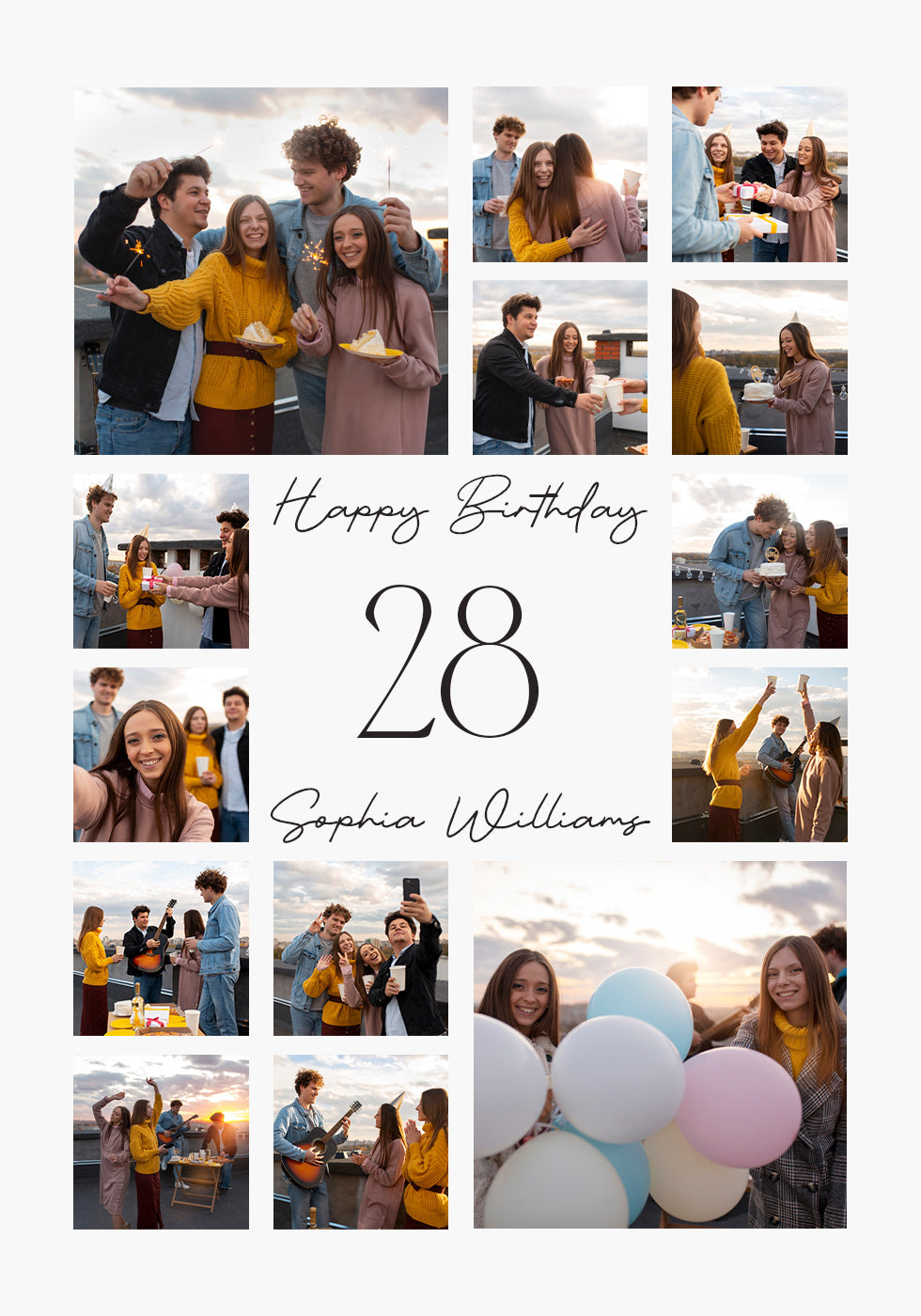 Happy Birthday Personalized Poster