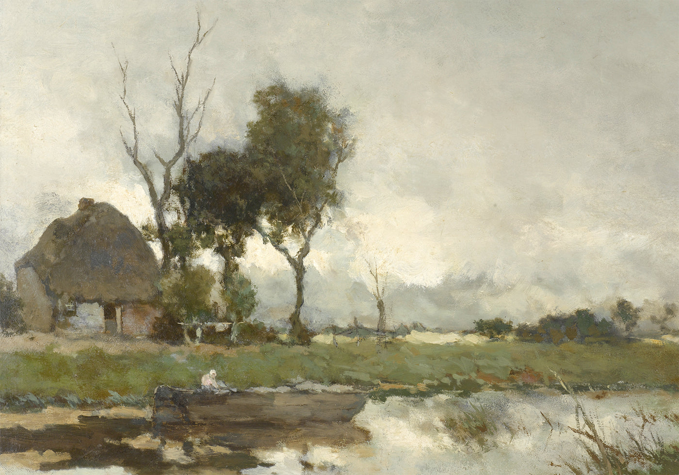 Herfstlandschap By Jan Hendrik Weissenbruch Poster