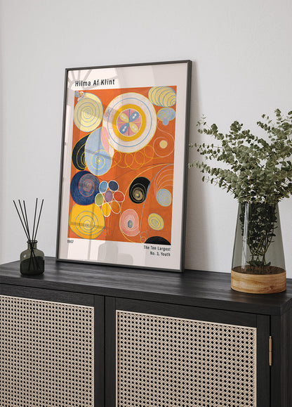 Vibrant Spirals and Youthful Energy Poster