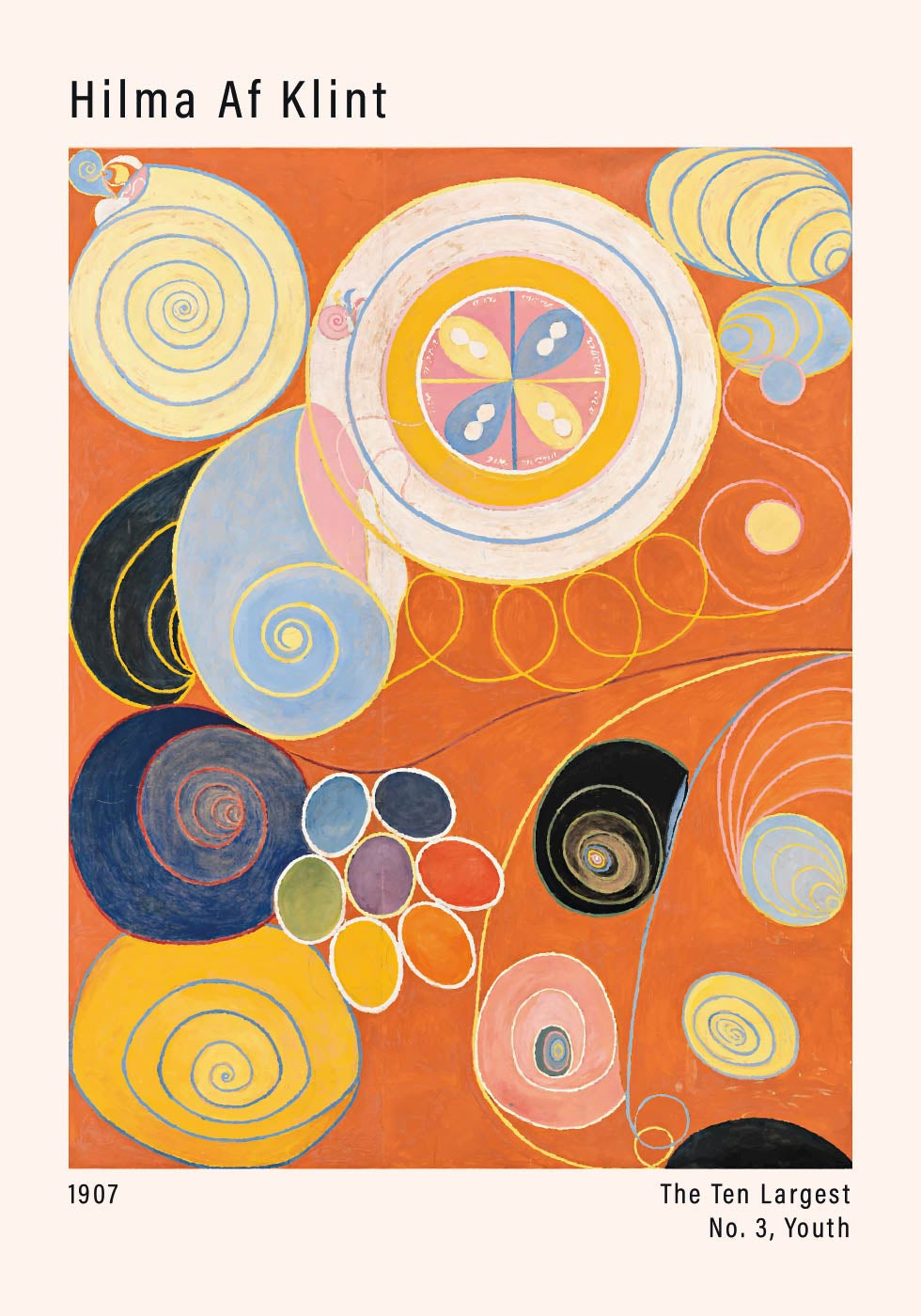 Vibrant Spirals and Youthful Energy Poster