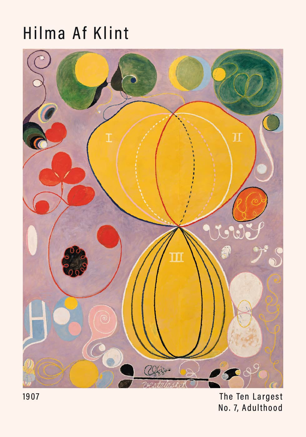 The Ten Largest, No. 7, Adulthood by Hilma af Klint Poster