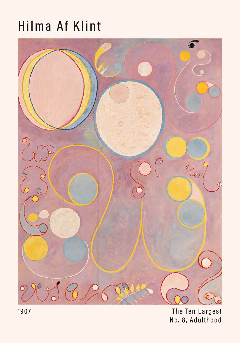 Hilma Af Klint: The Ten Largest Series, No. 8, Adulthood Poster