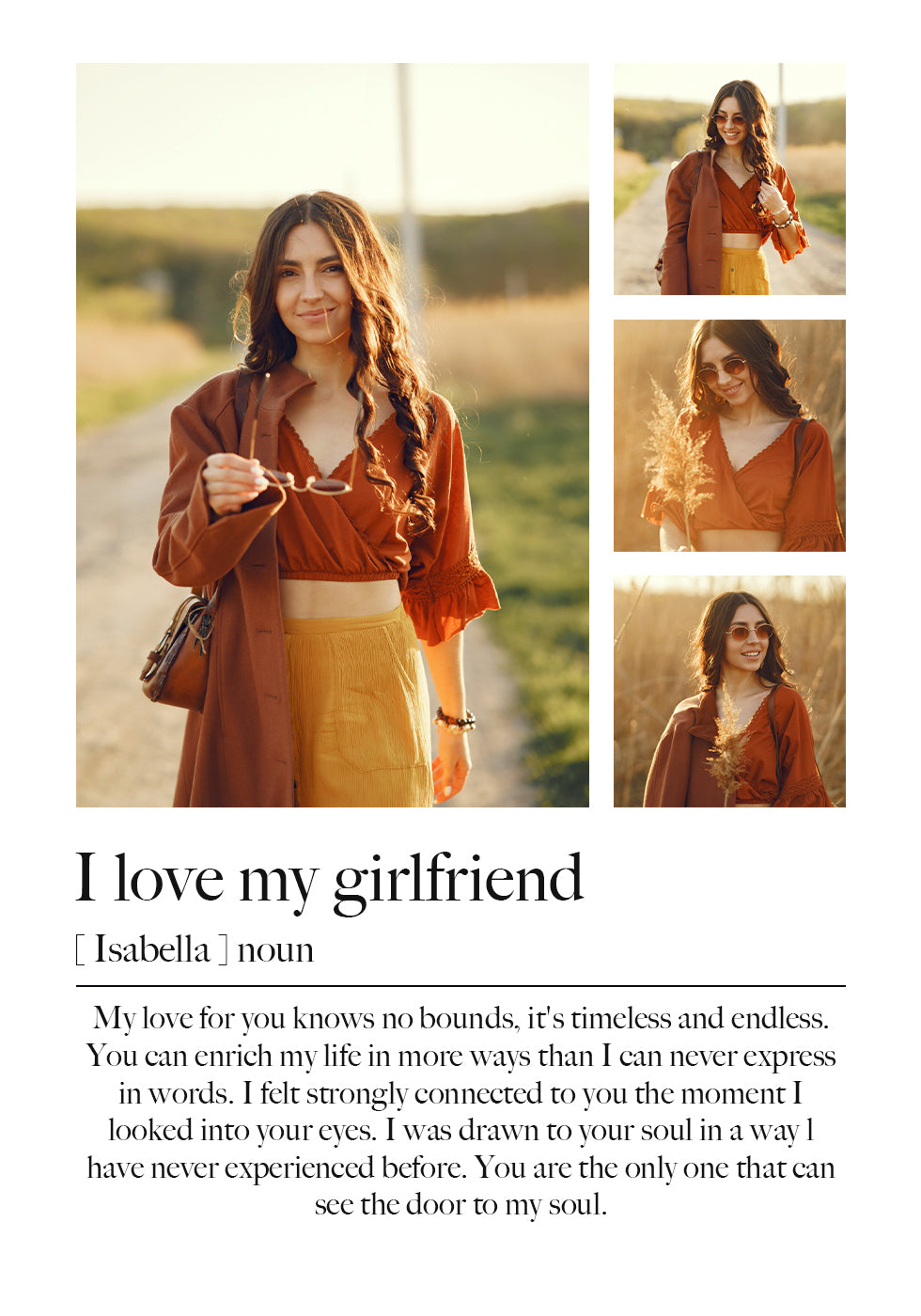 Romantic Photo Collage Poster