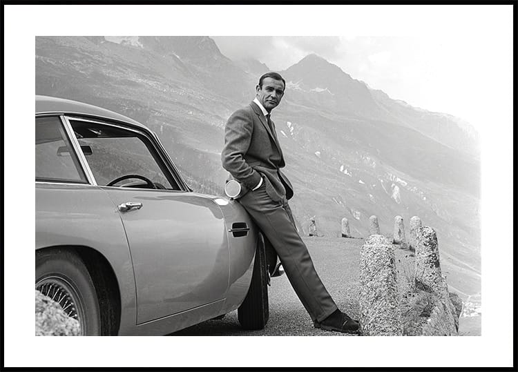 James Bond Retro Landscape Poster