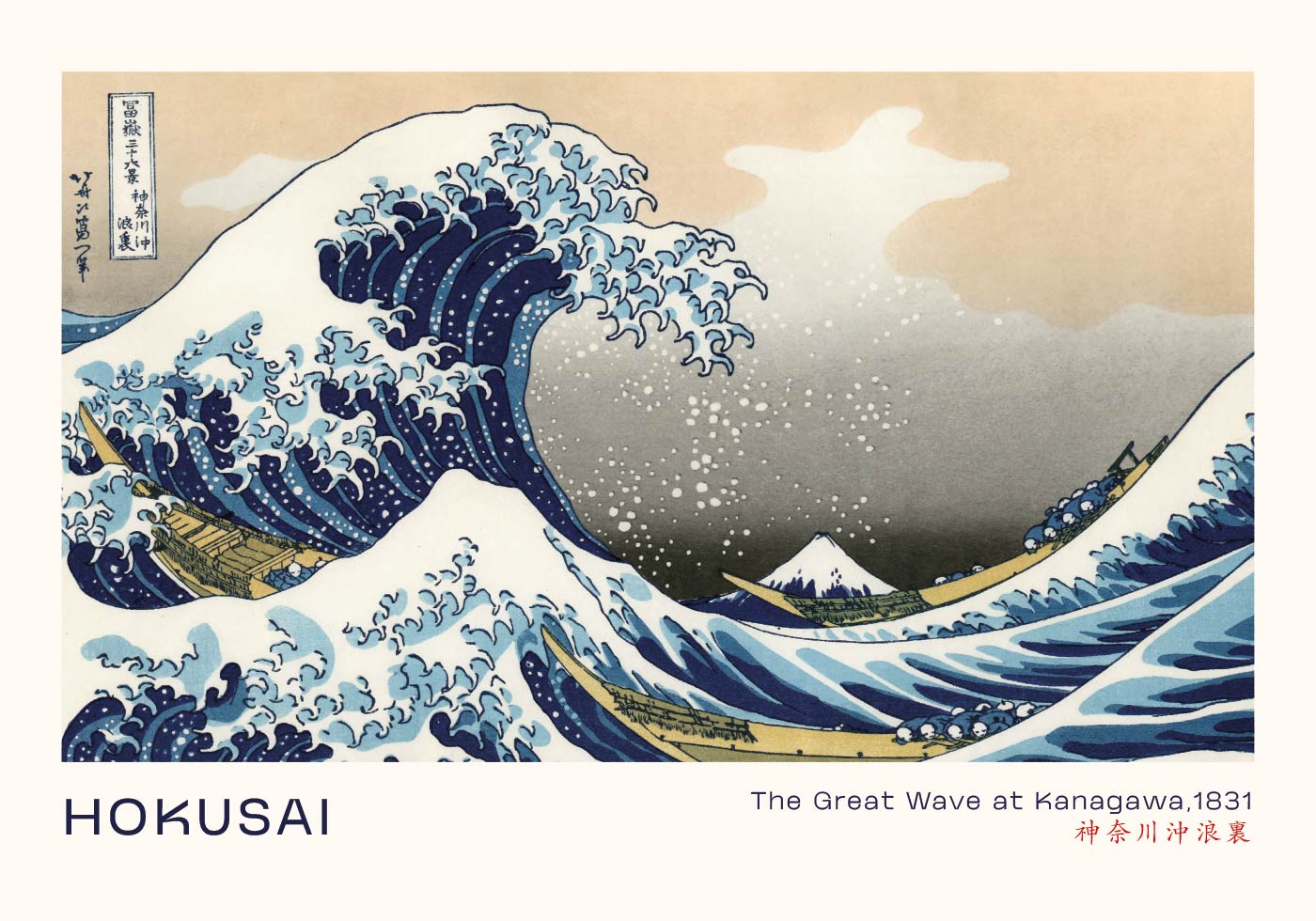 The Great Wave at Kanagawa By Katsushika Hokusai Poster