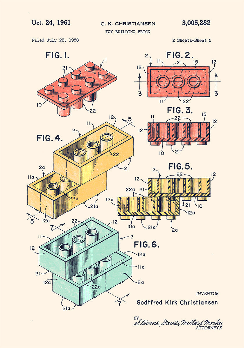 Lego Colors Poster