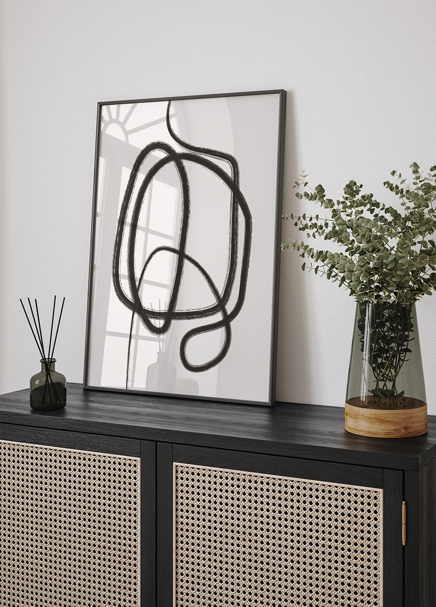 Line Art Knot Poster